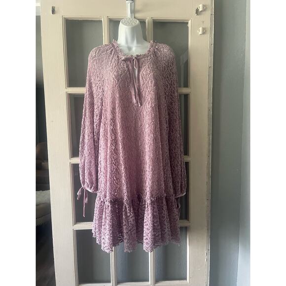 Free People Jenny‎ Purple Crush Velvet  Dress - Picture 3 of 11